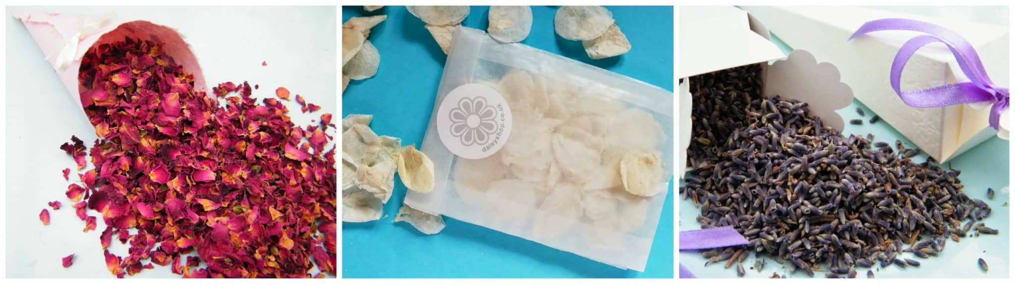 Dried flower confetti bulk UK - Affordable petals from Daisyshop